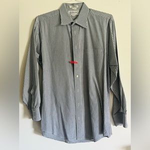 BURBERRY LONDON Long Sleeve Striped Dress Shirt 16x33